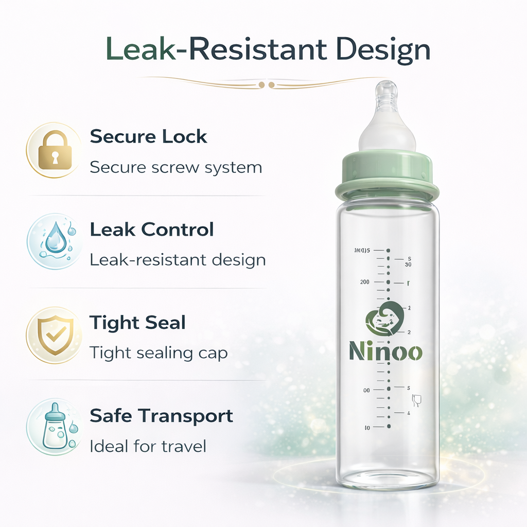Ninoo Glass Bottle - 240 ml