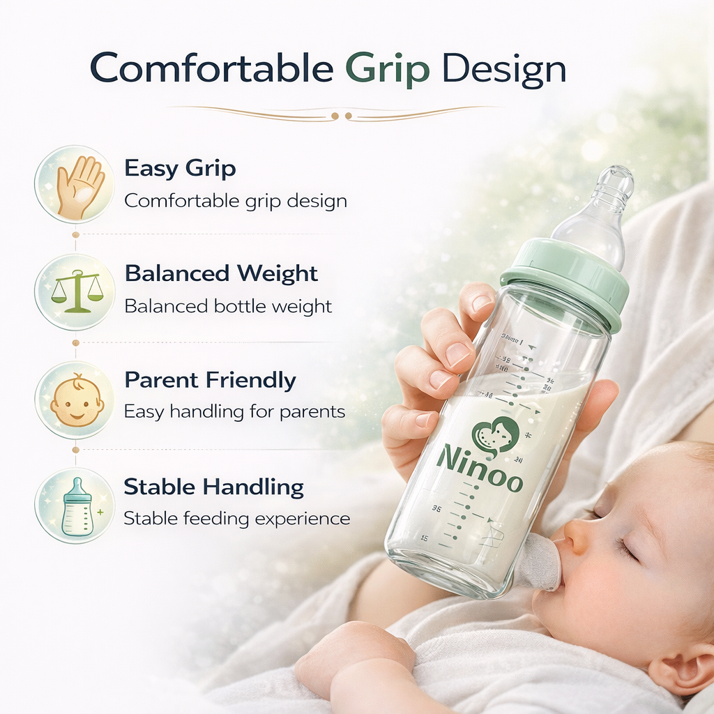 Ninoo Glass Bottle - 240 ml
