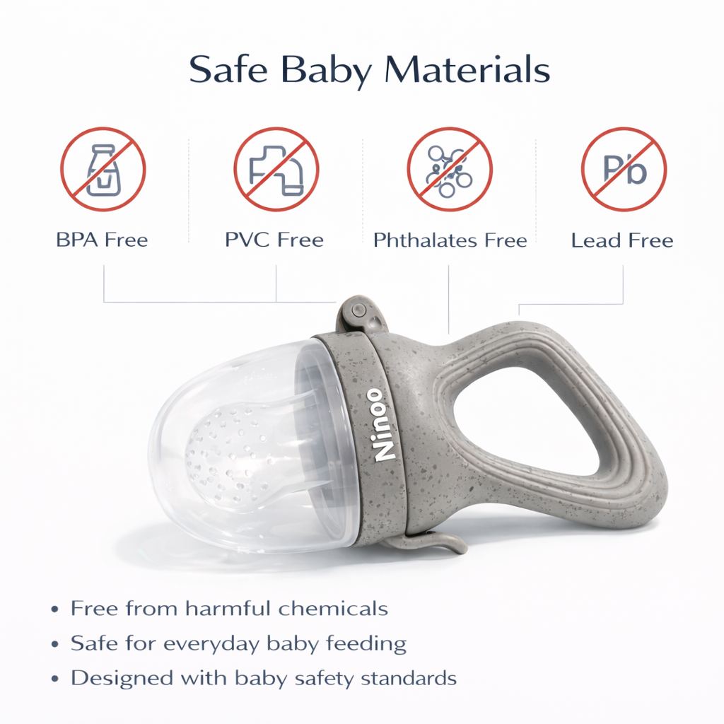 Ninoo baby feeding pacifier gray color